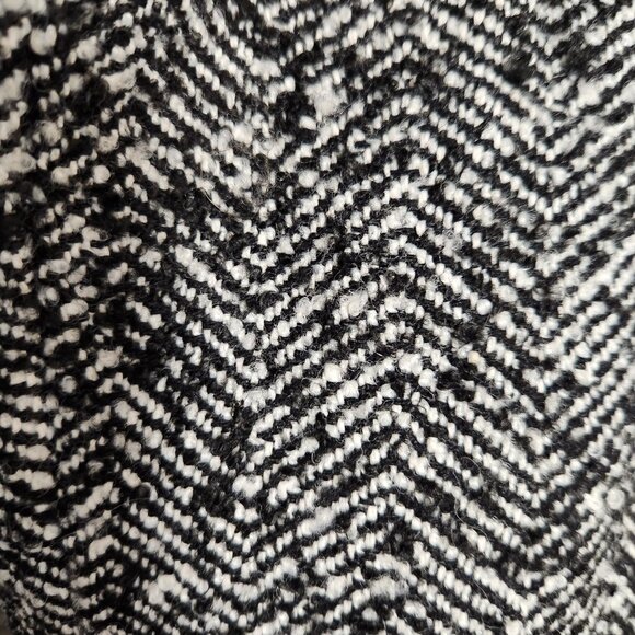 Anthropologie Avec Les Filles Relaxed Tweed Herringbone Blazwr Coat XS - Picture 7 of 7